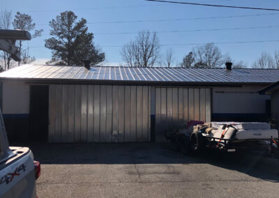 After image of building roof restoration